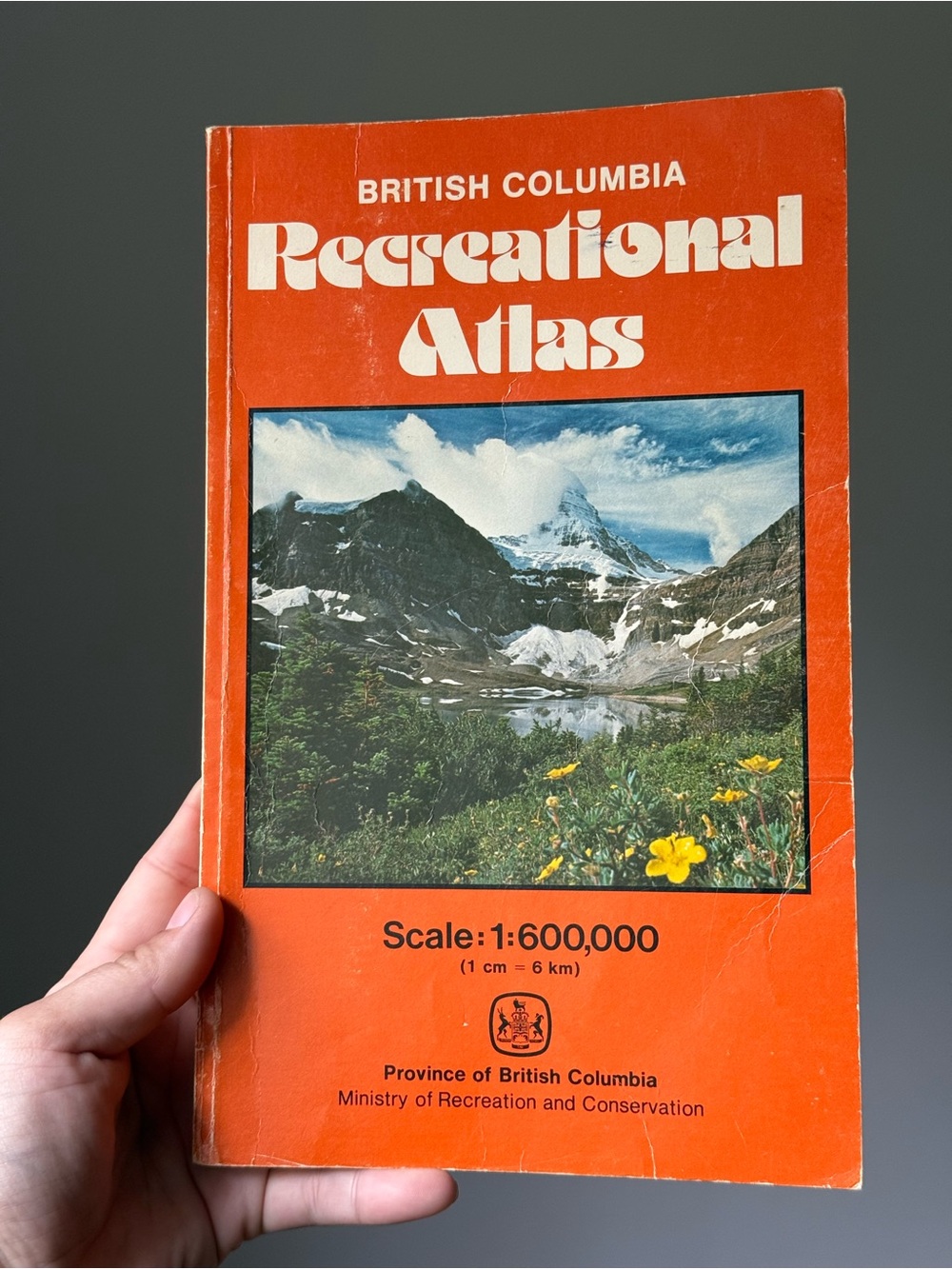 Recreational Atlas Vintage 70s Hiking Trail Book by Province of British Columbia